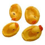 4 Patos Pato De Hule Grandes Juego Para Bebe Niños