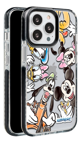 Funda Para iPhone Personajes Disney Clásicos Con Tu Nombre