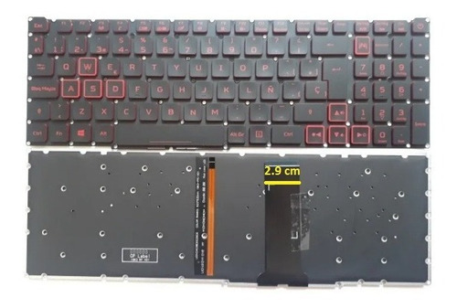 Teclado Compatible Acer Nitro 5 An515-54 An515-55 An515-56
