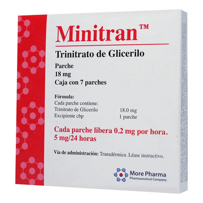Minitran Parche 5 Mg\u002F24 Horas, 7 Parches | Meses sin interés