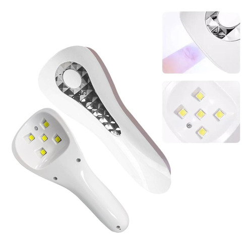 Lampara Para Uñas Uv/led Inalambrica Para Tips Soft Gel 18w