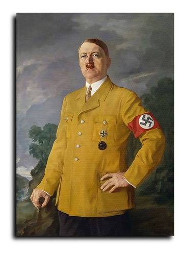 Cuadro Decorativo Canvas Sala Comedor 45x30cm Hitler 