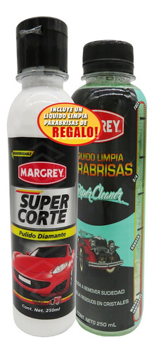 Pulimento Quita Rayones Auto - Super Corte Margrey 250ml