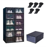 14pcs Cajas Organizadoras Apilables Zapatos +5pcs Calcetines
