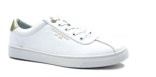 Tenis Tommy Hilfiger Court Leather Fw0fw05795 Blanco-mujer