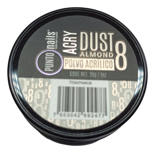 Acrilico Cover Punto Nails 1 Onz Dust Almond Color Almond 8