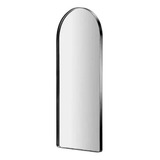 Espelho Oval Luxo Com Base Reta 170x70 Moldura Em Metal Sala