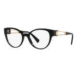 Lentes Versace Ve3307 Gb1 Negro Oftalmico Original Nuevo