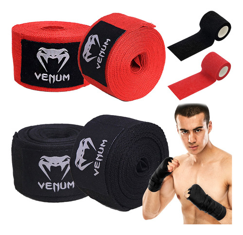 Vendas De Box Semielasticas De Boxeo+vendaje Deportivo 5m