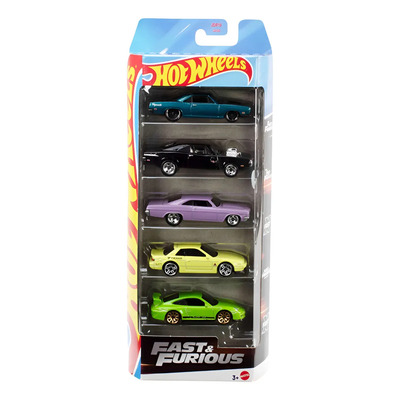 Hot Wheels Rápidos Y Furiosos Pack De 5 2025 Fast & Furious Multicolor | Envío gratis