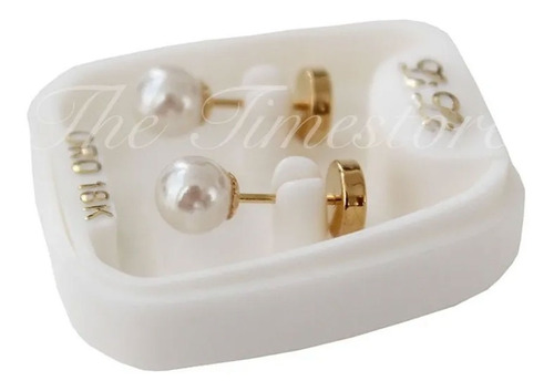 Aros Abridores Oro Lili 18k Bebe Perla Cultivo 5mm Li-118