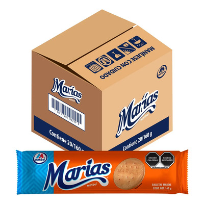 Maribel Galletas Marias Vainilla Naranja 20 Piezas De 160g Caja Completa Productos de Trigo 2.6 kg Unidad Deliciosas Citrico Crujientes Sabor Tradicional | MercadoLibre