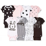 Ropa Para Bebe Bodys Unisex Paquete De 8 Talla 3-6 Meses