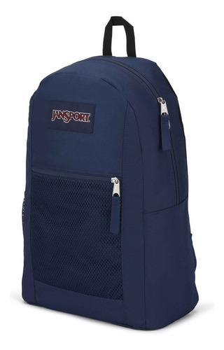 Mochila Jansport Zone Pack Urbana Porta Botella Reforzada Color Azul Marino