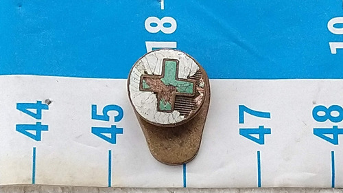 Emblema Insignia Distintivo Pin Cruz Verde Farmacia #01