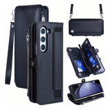 Funda Bolsa Hombro Cartera Cuero Para Samsung Galaxy Z Fold5