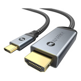 Cable Usb C A Hdmi 4k, Warrky [trenzado, De Alta Velocidad]