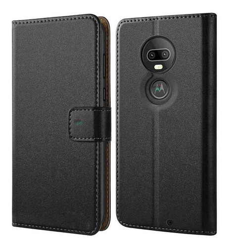 Funda Estuche Flip Cover Agenda Para Moto G8 Plus + Templado