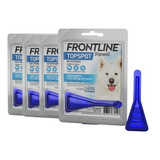 Combo 4 Frontline Topspot Antipulgas E Carrapatos 10 A 20 Kg