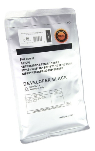 Revelador Negro Compatible Ricoh Mp171/201/301/1515