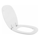 Asiento Wc Cuadrado Madera Blanco Bemis