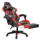  Vanlig Silla Gamer Mercury Ergonómica  Negra Y Roja