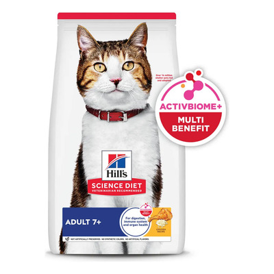 Croquetas Para Gato Senior Hill's Science Diet Adult 7+, Sabor Pollo, 1.8 Kg | Envío gratis