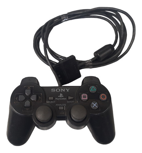 Controle Joystick Sony Playstation Dualshock 2 Preto