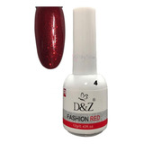 Esmalte Gel Vermelho 12ml Red Led/uv 1un D&z Lírio Bela Rosa