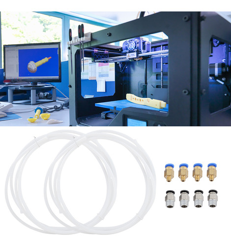 Conector Neumático Pc4-m6 Accesorios Y Tubo De Teflón Ptfe