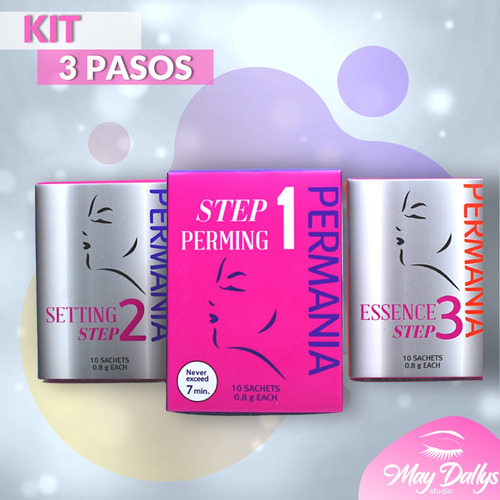 Permania Kit 3 Pasos Para Lifting De Pestañas Cruelty Free