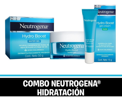 Combo Neutrogena Hidratación Hydro Boost Water Gel + Ojos