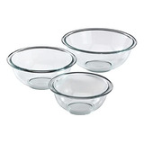 Pyrex ******* Juego De Tazones Para Mezclar De 3 Piezas