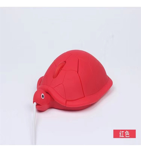 Mouse Con Cable Y Diseño Creativo De Tortuga