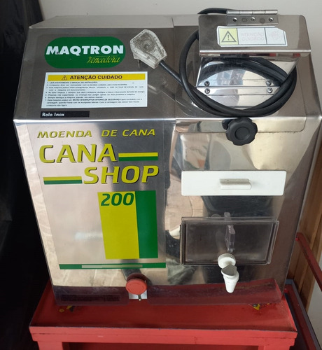 Moenda Cana Shop 200 Com 3 Rolos Em Inox Maqtron 220v