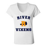 Remera Riverdale Vixens Logo Mujer Escote V 