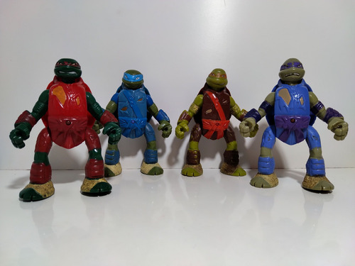 Muñecos Tortugas Ninjas En Accion  Articulados 