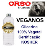 Glicerina 100% Vegetal Bi-destilada Usp Kosher 1l Vegano