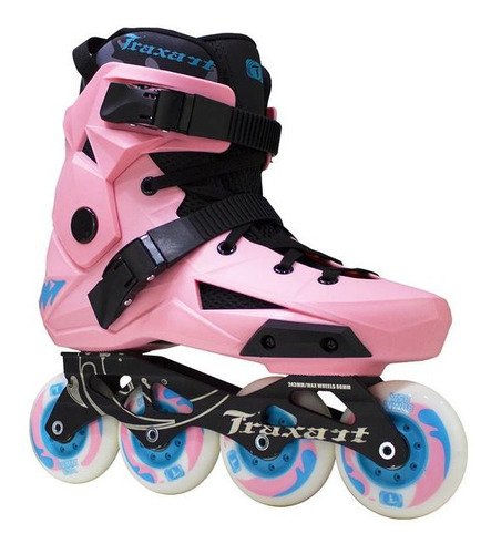 Patins Revolt Rose Traxart 80mm  Freestyle/urbano + Brinde 