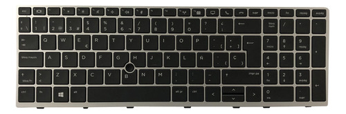 Teclado Para Hp Elitebook  850 G5 Marco Plata Español