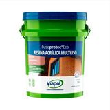 Resina Acrilica Eco Impermeabiliza Tijolo Telha 18l Viapol Acabamento Brilhante Cor Incolor