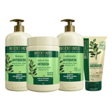 Kit Jaborandi Antiqueda Shampoo + Cond. 1 Litro + Máscara 1