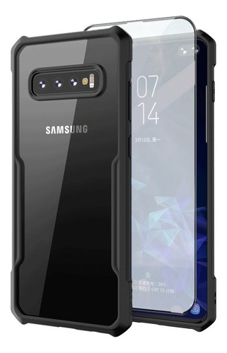 Carcasa Transparente Anticaída Con Mica For Samsung Galaxy