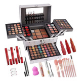 Set Caja Maletin Organizador De Maquillaje +132 Accesorios 