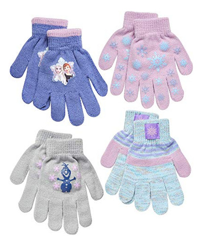 Conjunto De Acessórios Disney Frozen Gloves Or Mittens, De 4