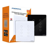 Interruptor Inteligente 8 Botões Zigbee Mesh 4x4 Touch Alexa