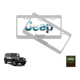 Par Porta Placas Jeep Wrangler 3.8 2010 Original