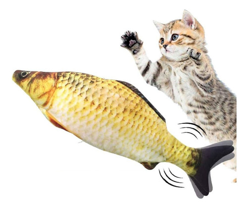 Juguete Eléctrico Realista De Pescado Para Gato