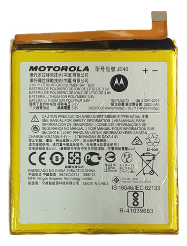 Batería Para Motorola One Je40 100%original