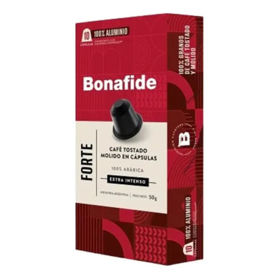 Cápsulas Café Fuerte Nespresso Bonafide Pack 10 Unidades | MercadoLibre